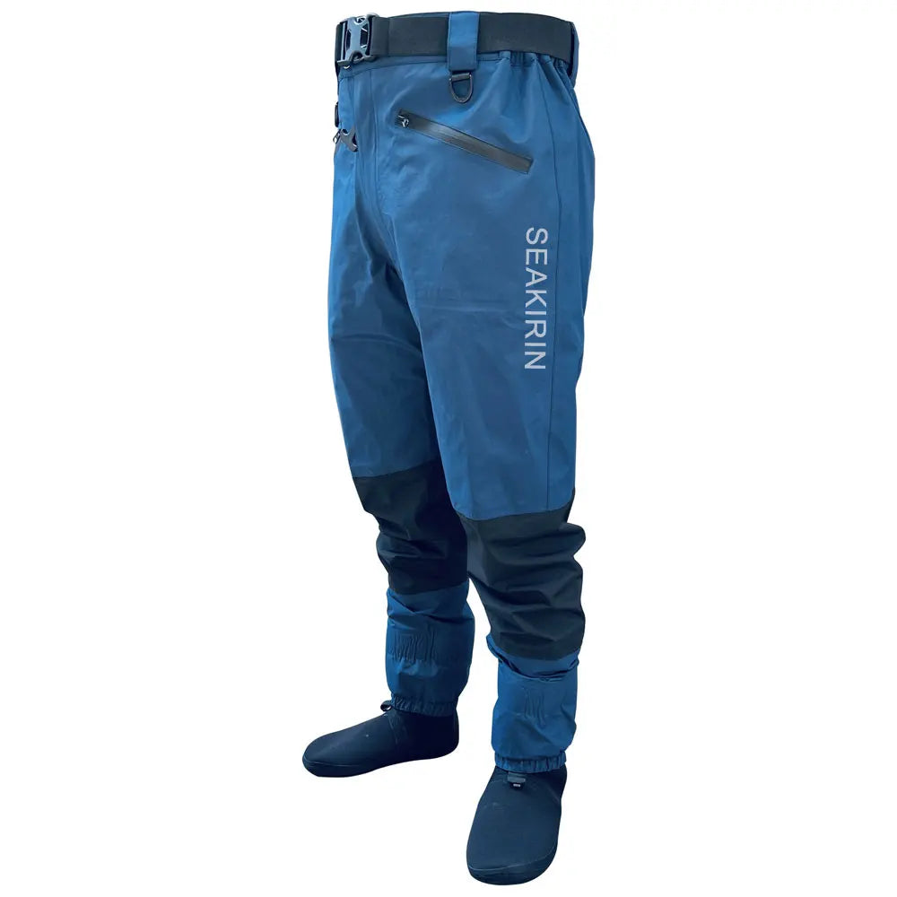 Waders for Fishing in Muddy Terrain-Seakirin 4-Layer Waterproof Waist Wader