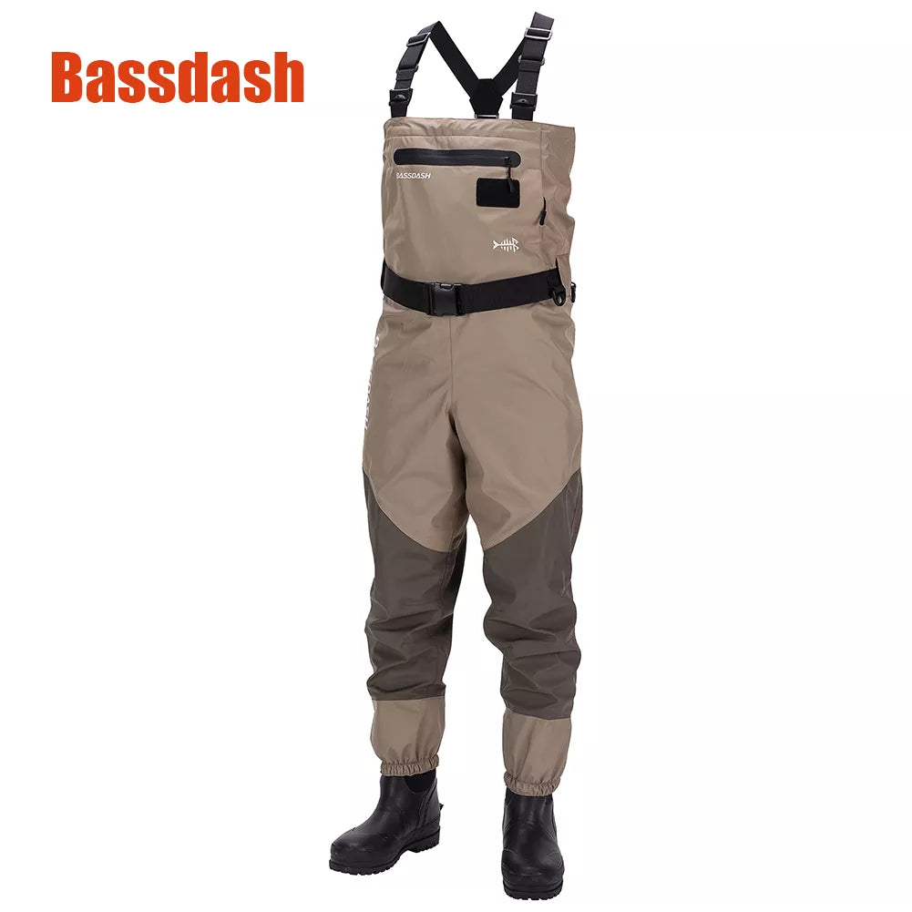 Fishing Waders for Men-Bassdash Mens Breathable Lightweight Chest Waders