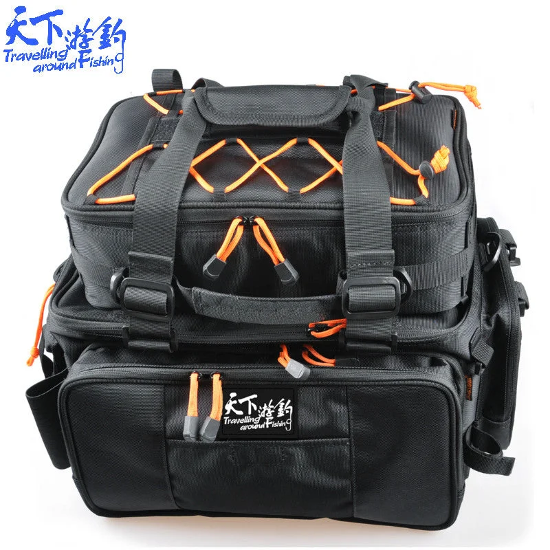 Fishing Bag Multifunctional 48*29*22cm Large Capacity Waist Bags Lure Backpack for Tactical Camping