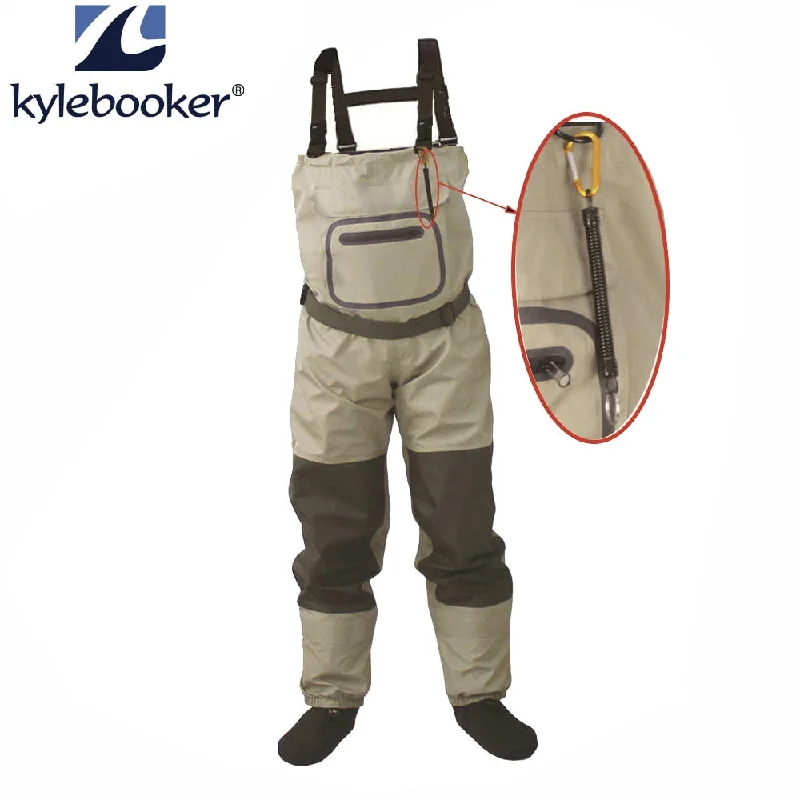 Waders with Attached Boots-KyleBooker Chest Waders Breathable Waterproof Stocking Root