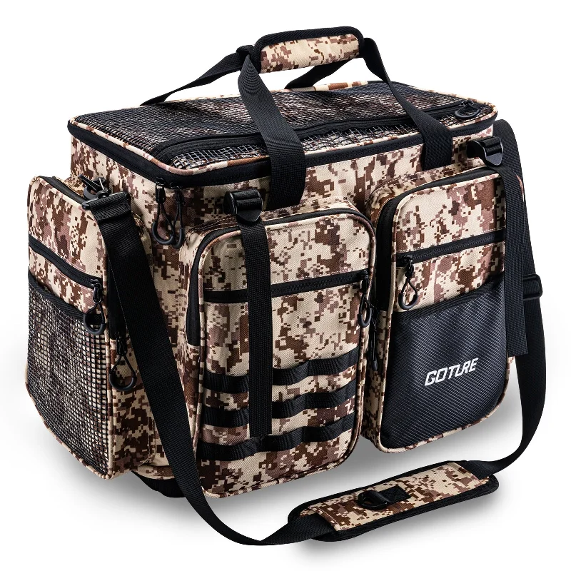 Goture Black Camouflage Pro Fishing Tackle Bag