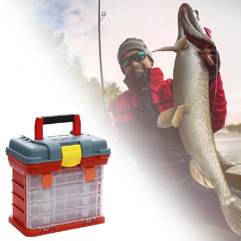 Fishing Tackle Boxes for Fishing in Tough Conditions-Large Capacity 4-Layer Tackle Box