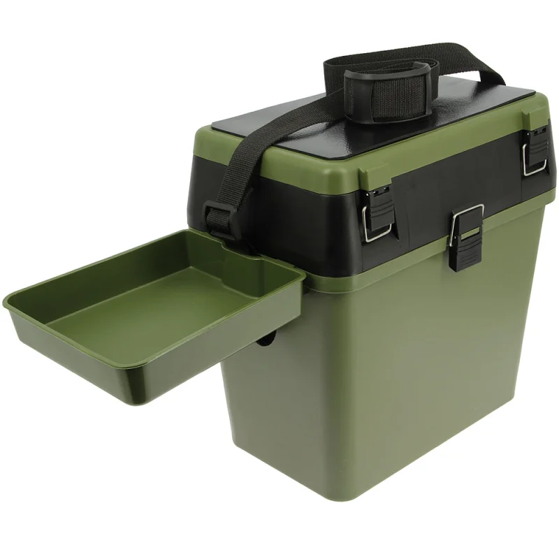 Tackle Boxes with Integrated Tool Storage-NGT Seat Box With Tray