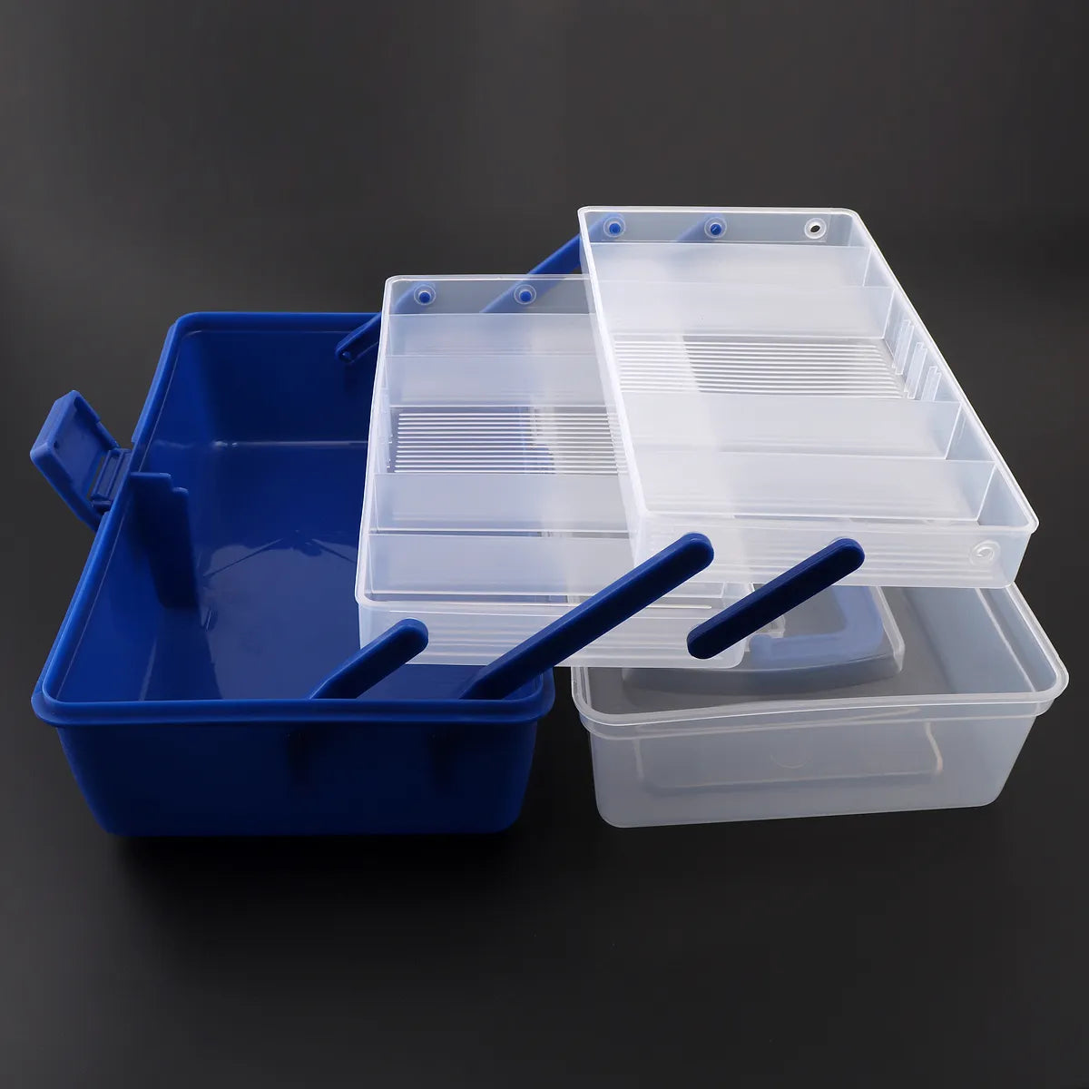 Premium Tackle Boxes for Fishermen-Portable Multifunctional 3 Layer Tackle Box