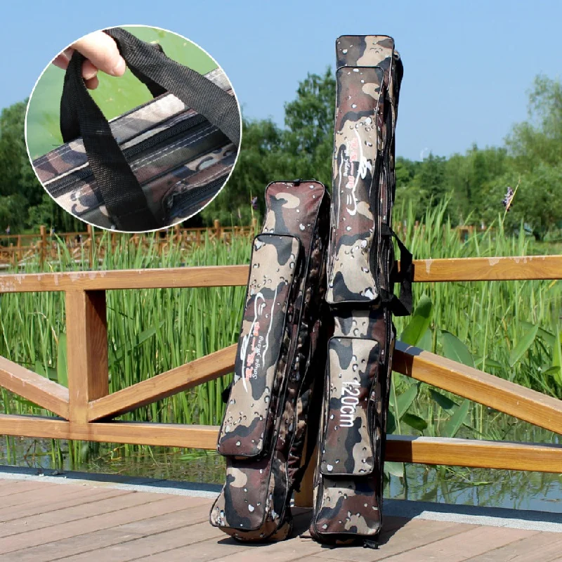 Portable Fishing Rod Bag 80/120cm Large Capacity Multi-Purpose Outdoor Bag For Fishing Rods Carp Fishing Bag Tackle