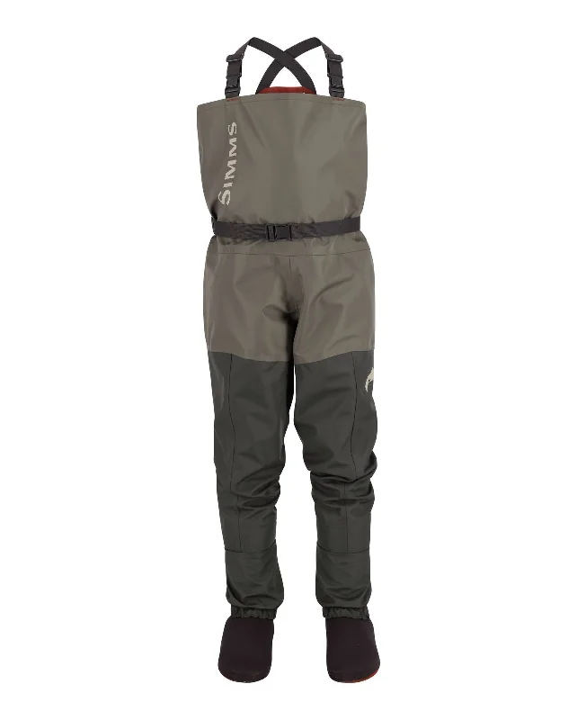 High Visibility Waders-Simms Kid's Tributary Stockingfoot - Basalt