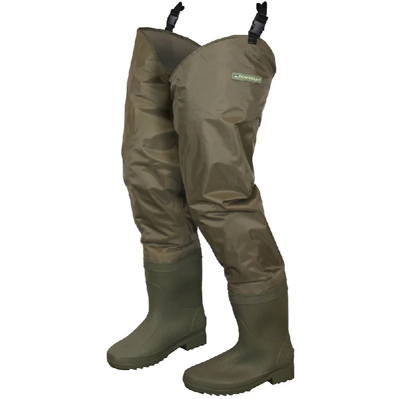 Breathable Waders-Paramount Outdoors Slipstream PVC Hip Boots - Cleated