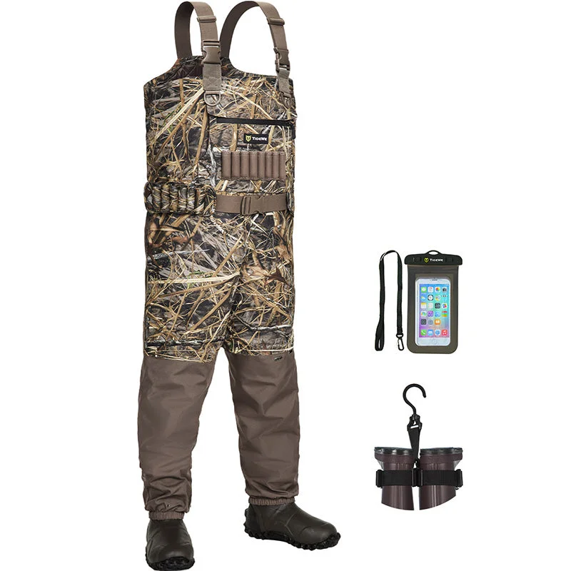 All Weather Waders-TideWe®Insulated Chest Waders 1200G Waterproof Waders with Steel Shank Boots