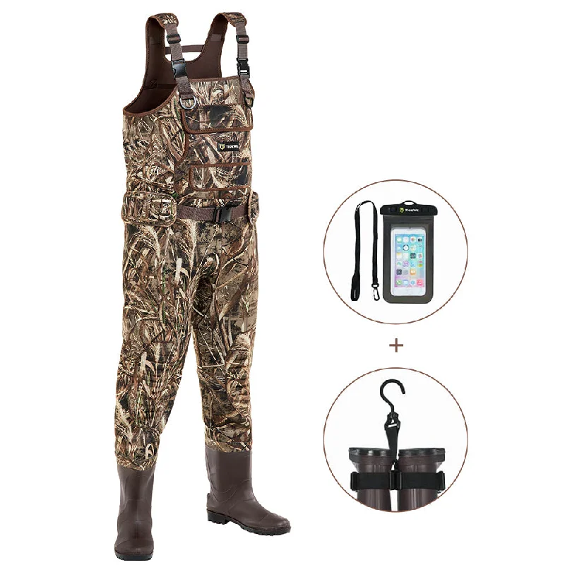 Waders for Fishing in Mud-TideWe® Chest Neoprene Waders with Boots Hanger Waterproof