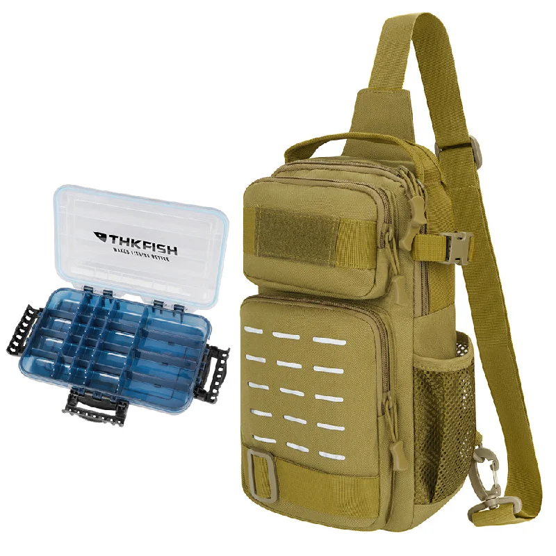 Khaki Crossbody Bag + 1 Tackle Box